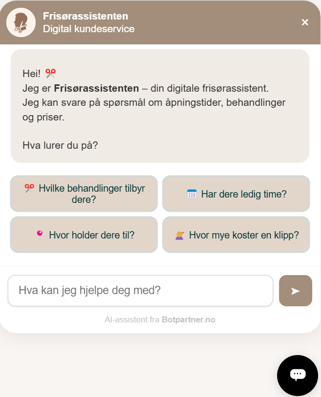 Frisørassistenten-demo